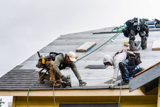 Professional Gutter Installation technician working in Little Mountain, SC